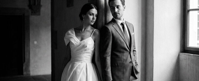 Wedding couple portrait