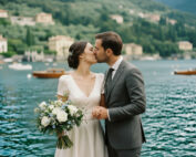 Weddig couple portraits on Lake Como