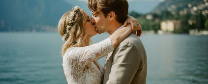 Weddig couple portraits on Lake Como